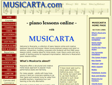 Tablet Screenshot of musicarta.com